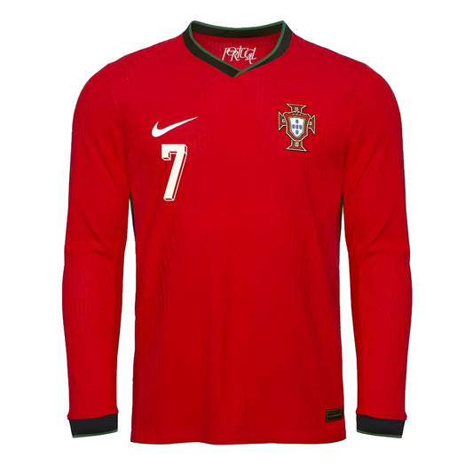 Camisola Principal Portugal 25/26 - Ronaldo 7 Manga Comprida