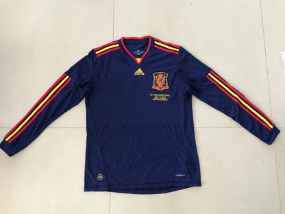Camisola Retro 2010 Espanha Away Long Sleeve Puyol