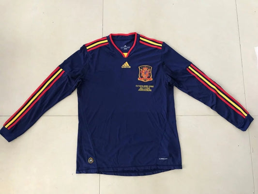 Camisola Retro 2010 Espanha Away Long Sleeve Puyol