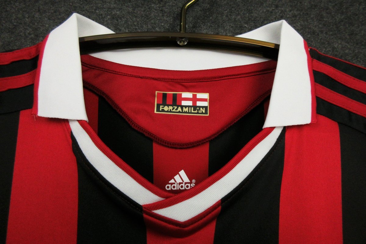 Camisola Retro 2009-2010 AC Milan Home Long Sleeve Ronaldinho