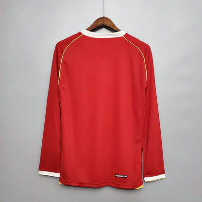 Camisola Retro 2006-2007 Manchester United Home Long Sleeve Cristiano Ronaldo / Rooney