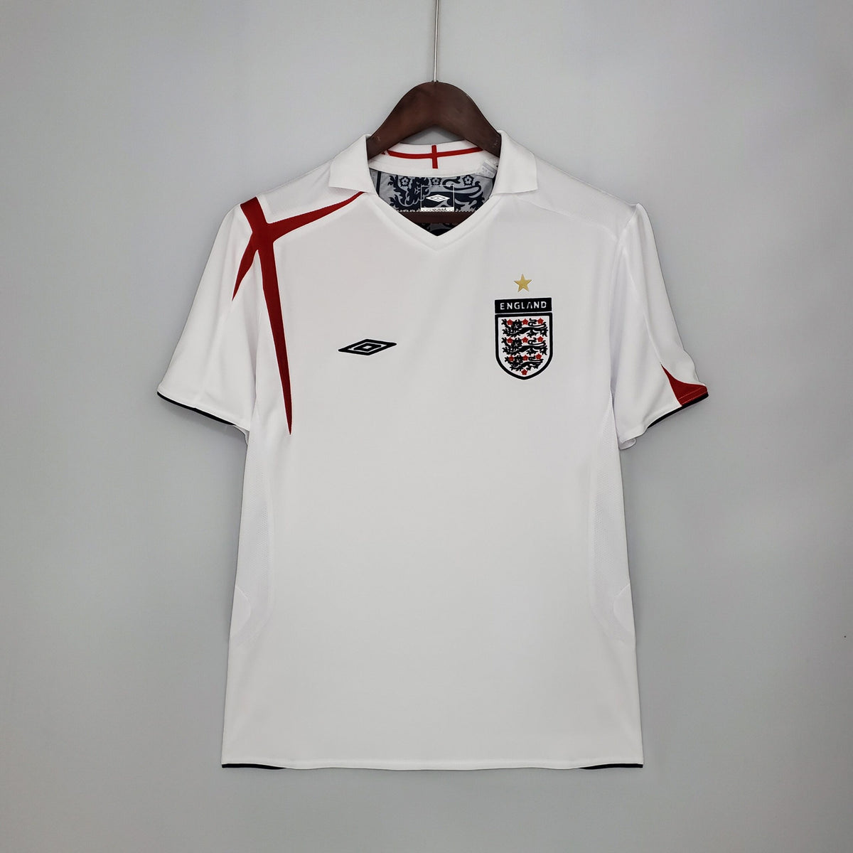 Camisola Retro 2006 Inglaterra Home Beckham / Rooney