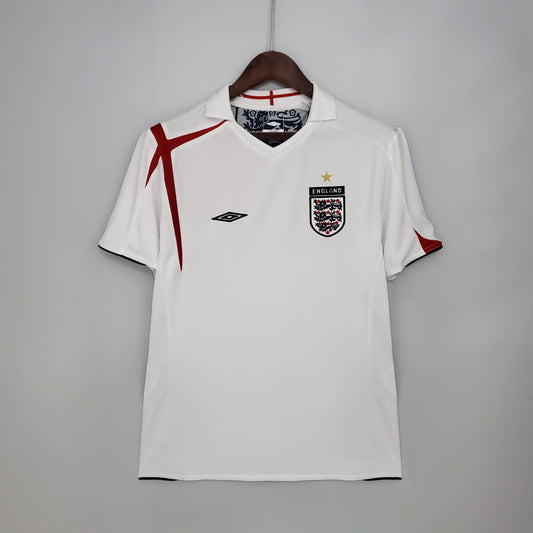 Camisola Retro 2006 Inglaterra Home Beckham / Rooney