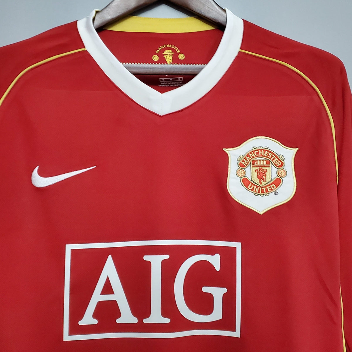 Camisola Retro 2006-2007 Manchester United Home Long Sleeve Cristiano Ronaldo / Rooney