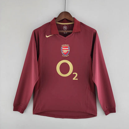 Camisola Retro 2005-06 Arsenal Home Long Sleeve Henry
