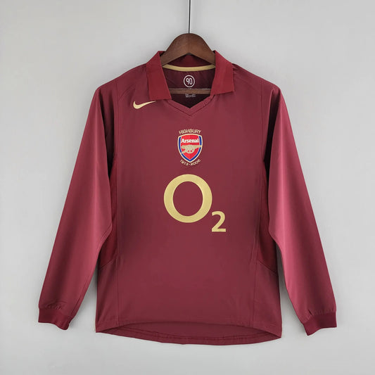 Camisola Retro 2005-06 Arsenal Home Long Sleeve Henry
