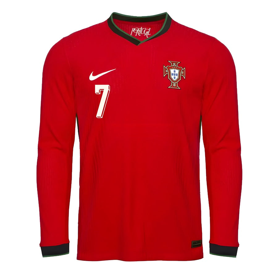 Camisola Principal Portugal 25/26 - Ronaldo 7 Manga Comprida