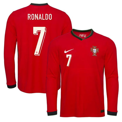 Camisola Principal Portugal 25/26 - Ronaldo 7 Manga Comprida