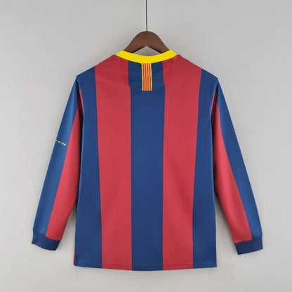 Camisola Retro 2010-2011 Barcelona Long Sleeve League Puyol
