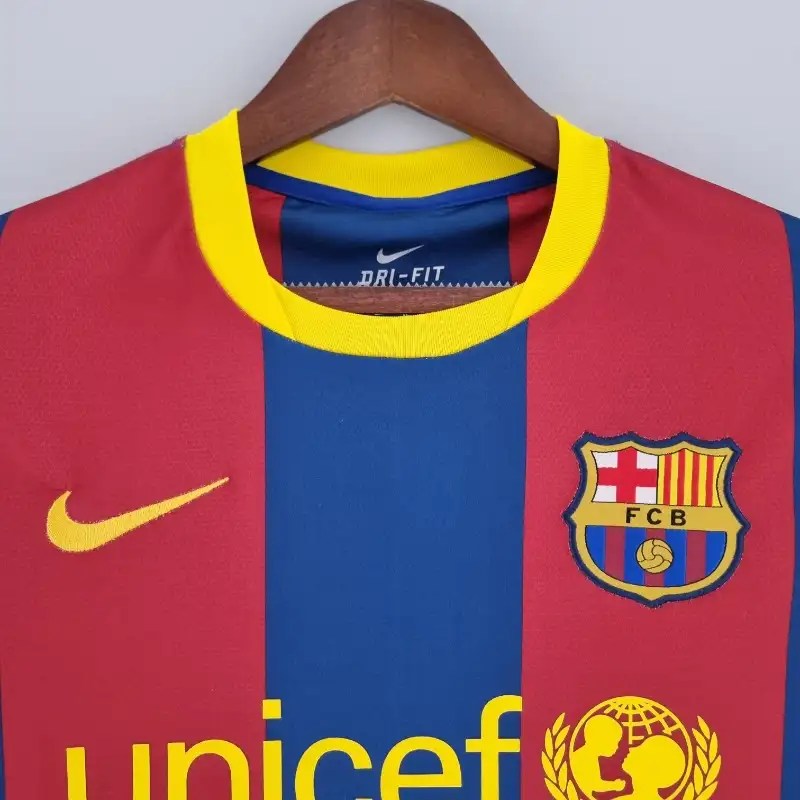 Camisola Retro 2010-2011 Barcelona Long Sleeve League Puyol
