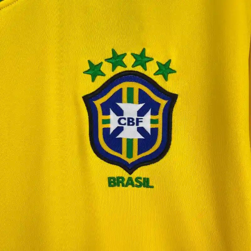 Camisola Retro 1998 Brasil Long Sleeve Roberto Carlos