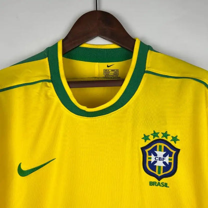 Camisola Retro 1998 Brasil Long Sleeve Roberto Carlos
