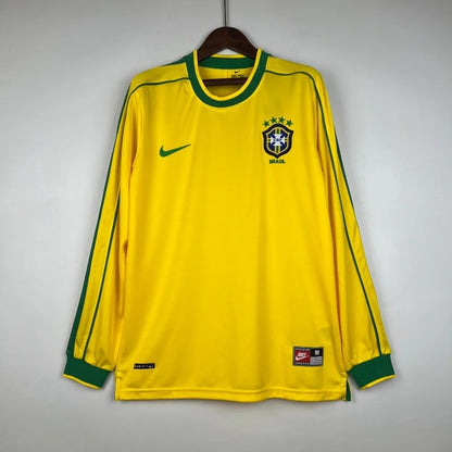 Camisola Retro 1998 Brasil Long Sleeve Roberto Carlos