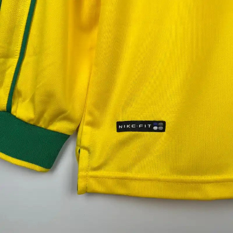 Camisola Retro 1998 Brasil Long Sleeve Roberto Carlos