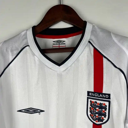 Camisola Retro 2002 Inglaterra Long Sleeve Beckham