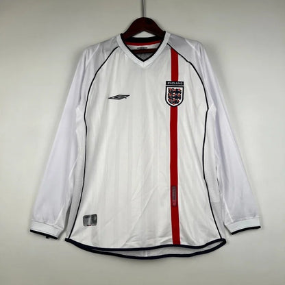 Camisola Retro 2002 Inglaterra Long Sleeve Beckham