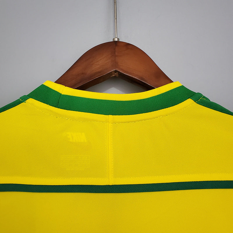 Camisola Retro 1998 Brasil Home Ronaldo Nazario
