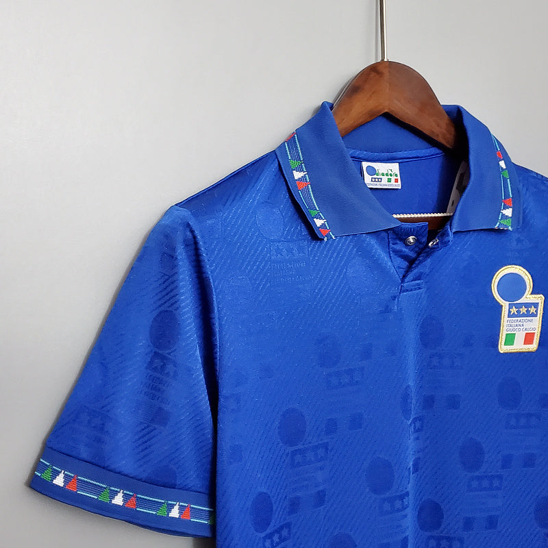 Camisola Retro 1994 Itália Home Baresi
