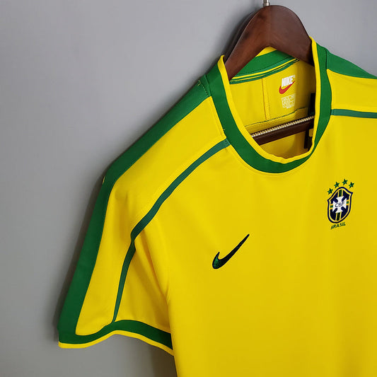 Camisola Retro 1998 Brasil Home Ronaldo Nazario