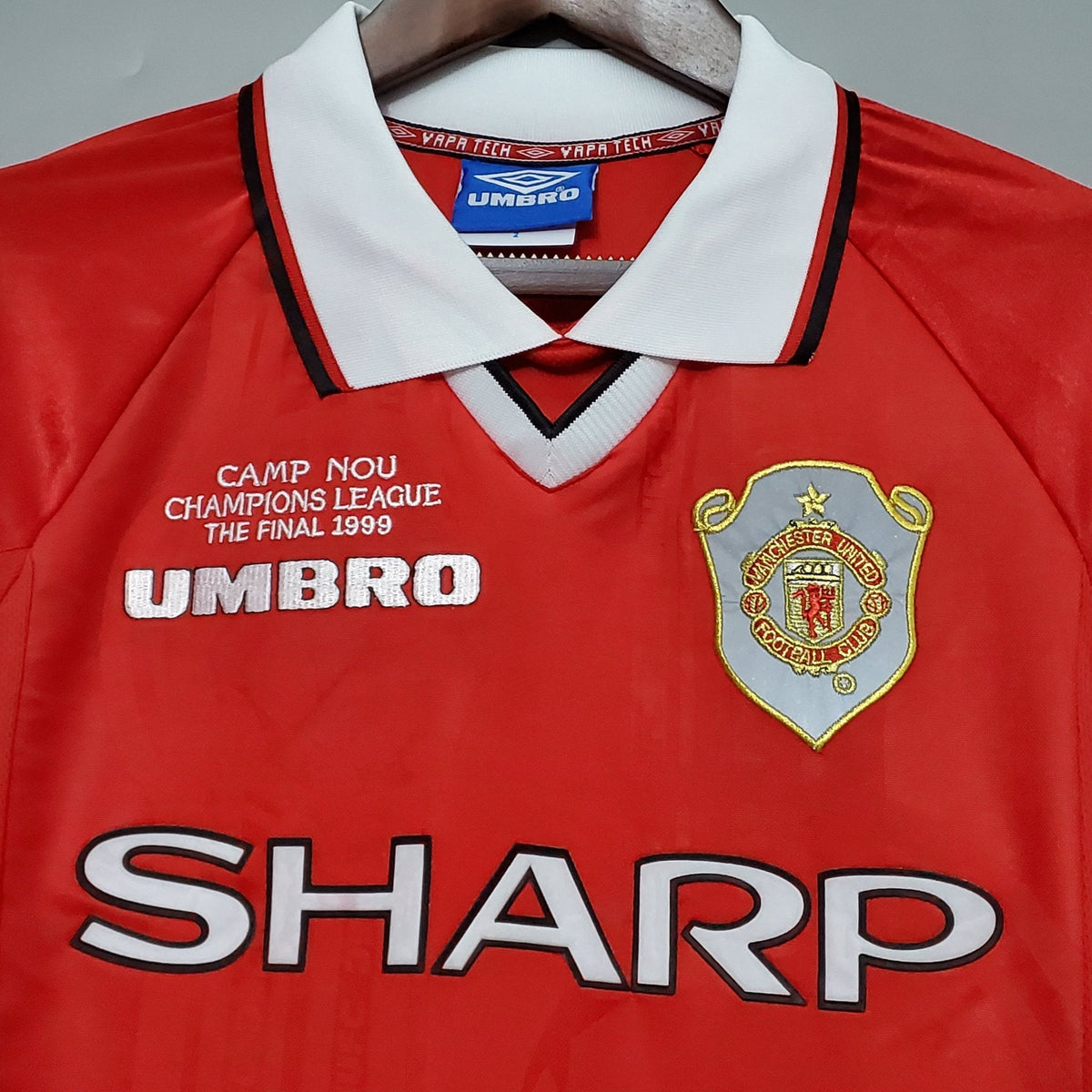 Camisola Retro 1999-2000 Manchester United Home Long Sleeve Beckham