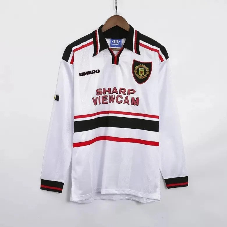 Camisola Retro 1998-1999 Manchester United Away Long Sleeve Beckham / Rooney