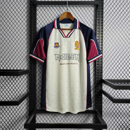 Maillot rétro 1999 West Ham Iron Maiden Away Edition