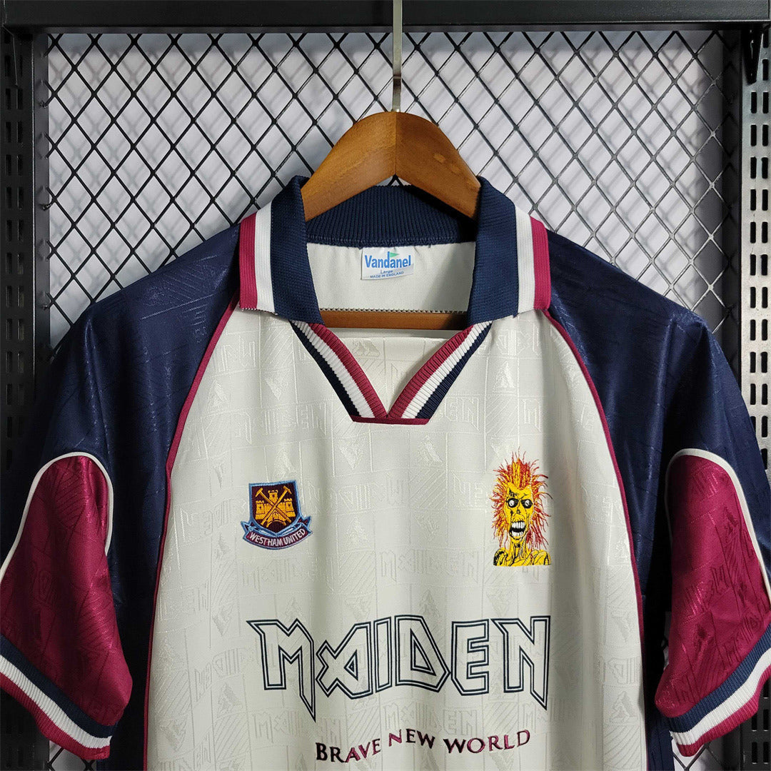 Maillot rétro 1999 West Ham Iron Maiden Away Edition